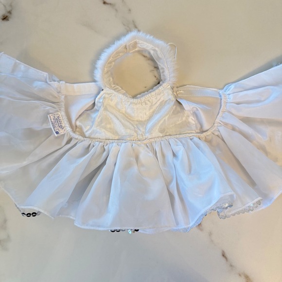 Build-A-Bear Workshop White Sequin Tutu Dress Faux Fur Trim Winter Reindeer 2014 - Picture 9 of 11